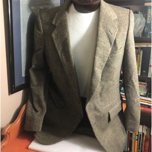 Vintage 1980's Herringbone tweed blazer men's Society Brand Ltd  sports coat